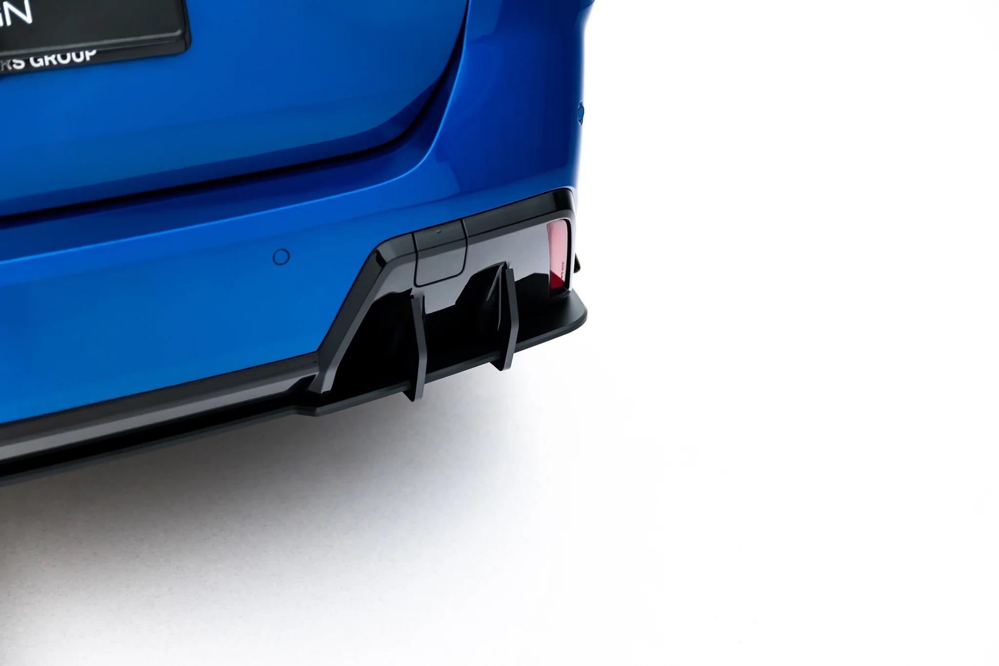 Heckansatz Diffusor + Flaps passend für BMW 2 M-Paket Gran Coupe F74 schwarz Hochglanz