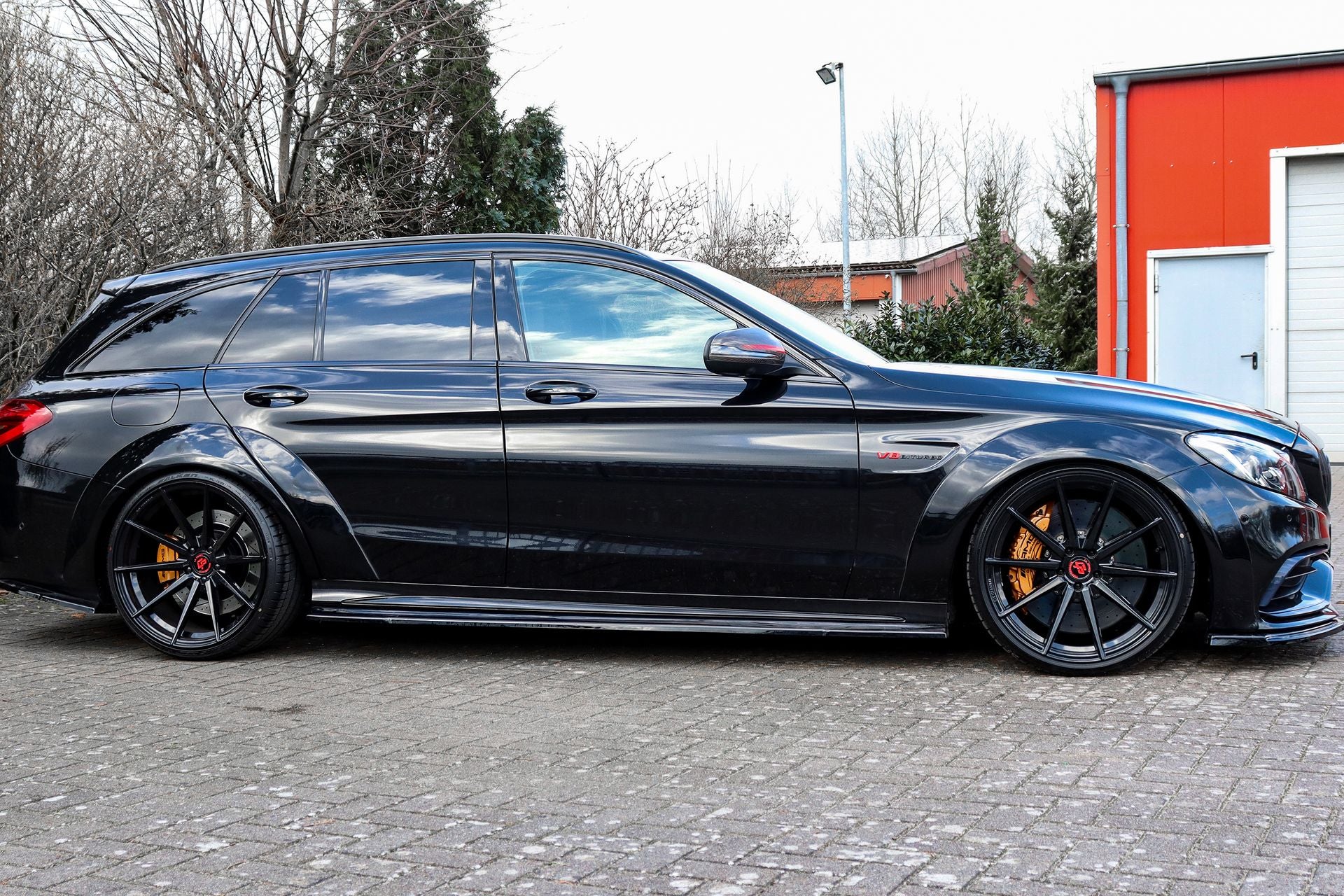 Widebodykit Radläufe für Mercedes C-Klasse W205 C63AMG+S Limousine