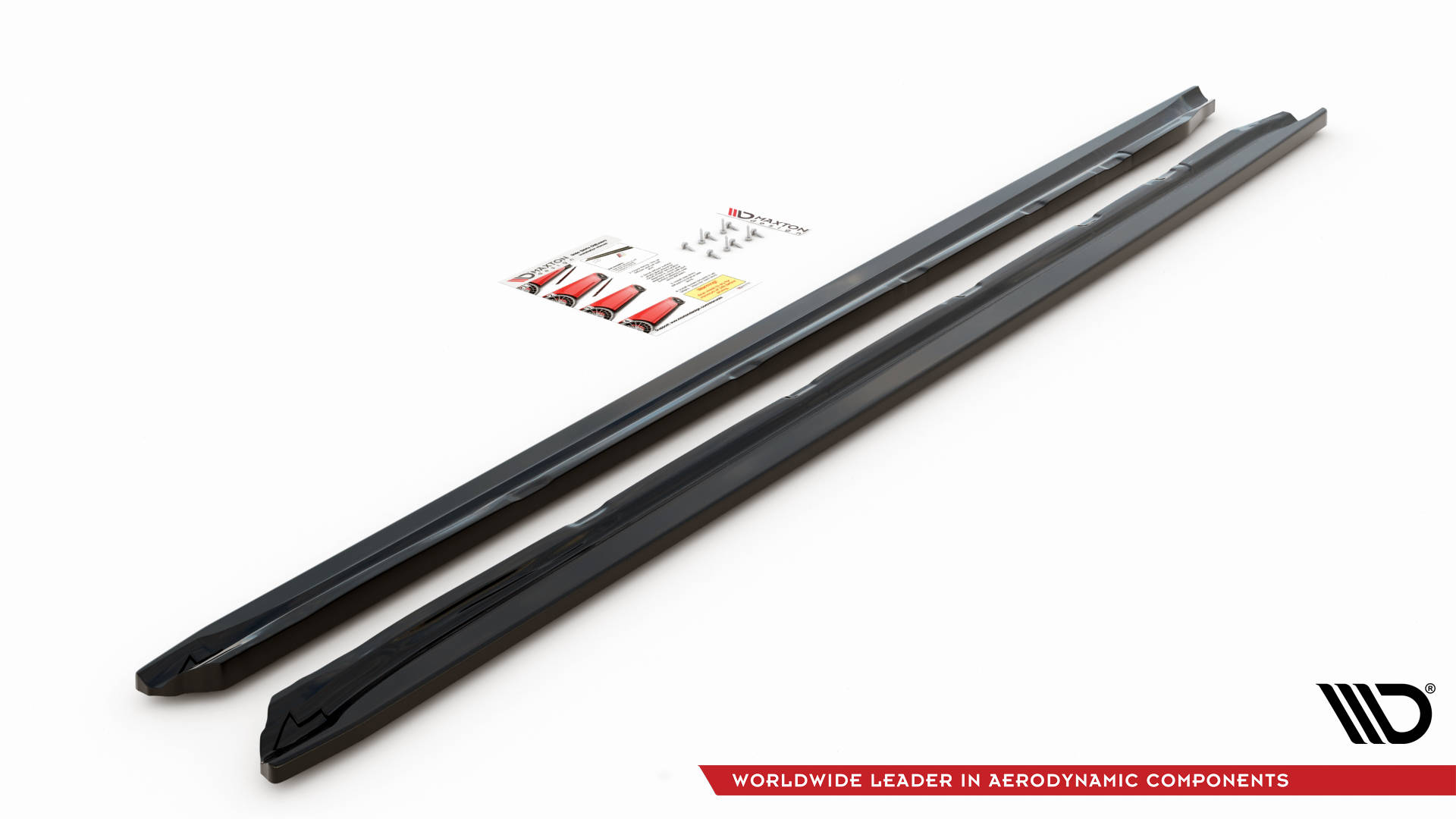 Street+ Seitenschweller Leisten passend für Peugeot 508 GT Mk1 FL schwarz Hochglanz