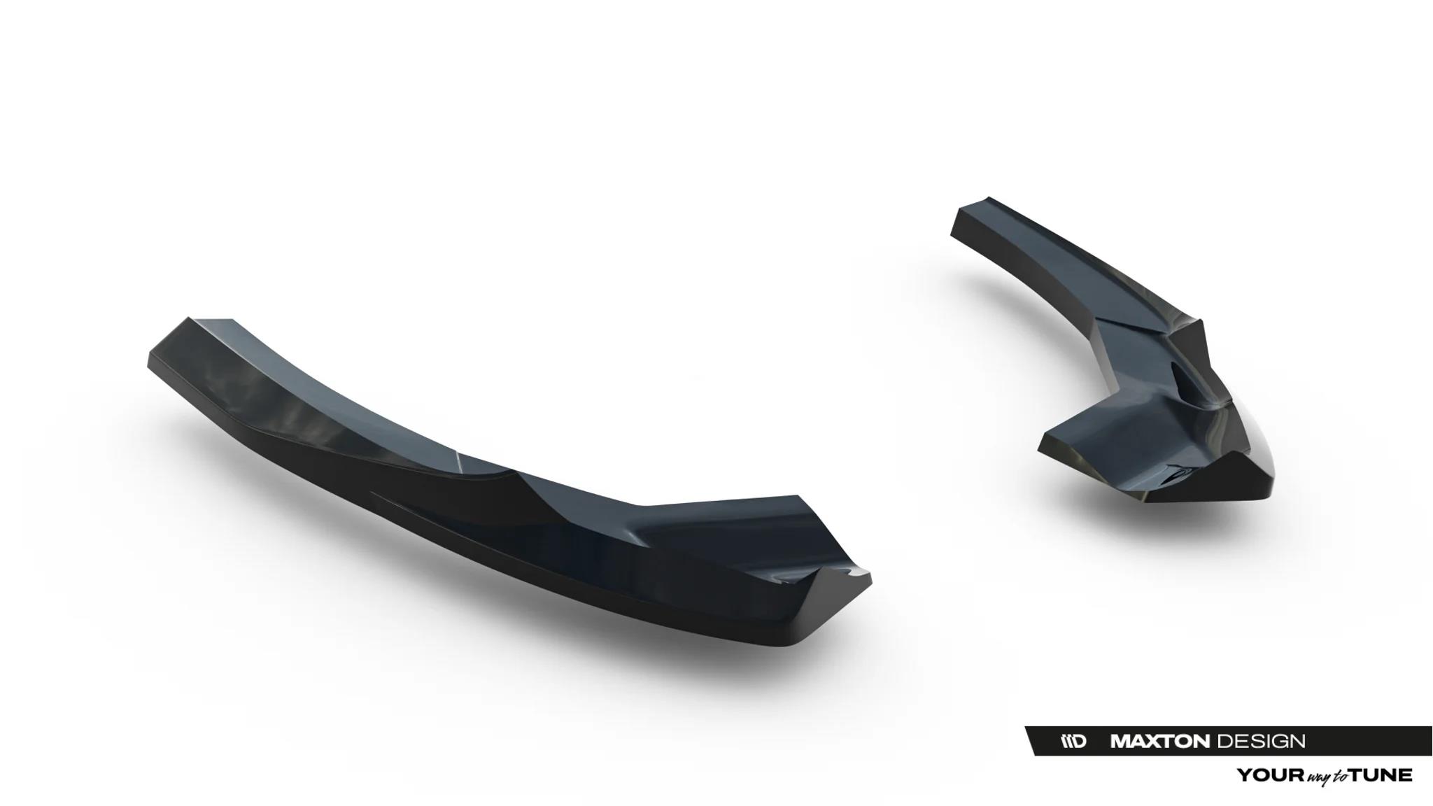 Diffusor Flaps V.1 passend für Audi RS3 Limousine 8Y Facelift schwarz Hochglanz
