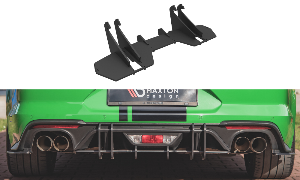 Street Pro Heckschürze Heck Ansatz Diffusor passend für Ford Mustang GT Mk6 FL