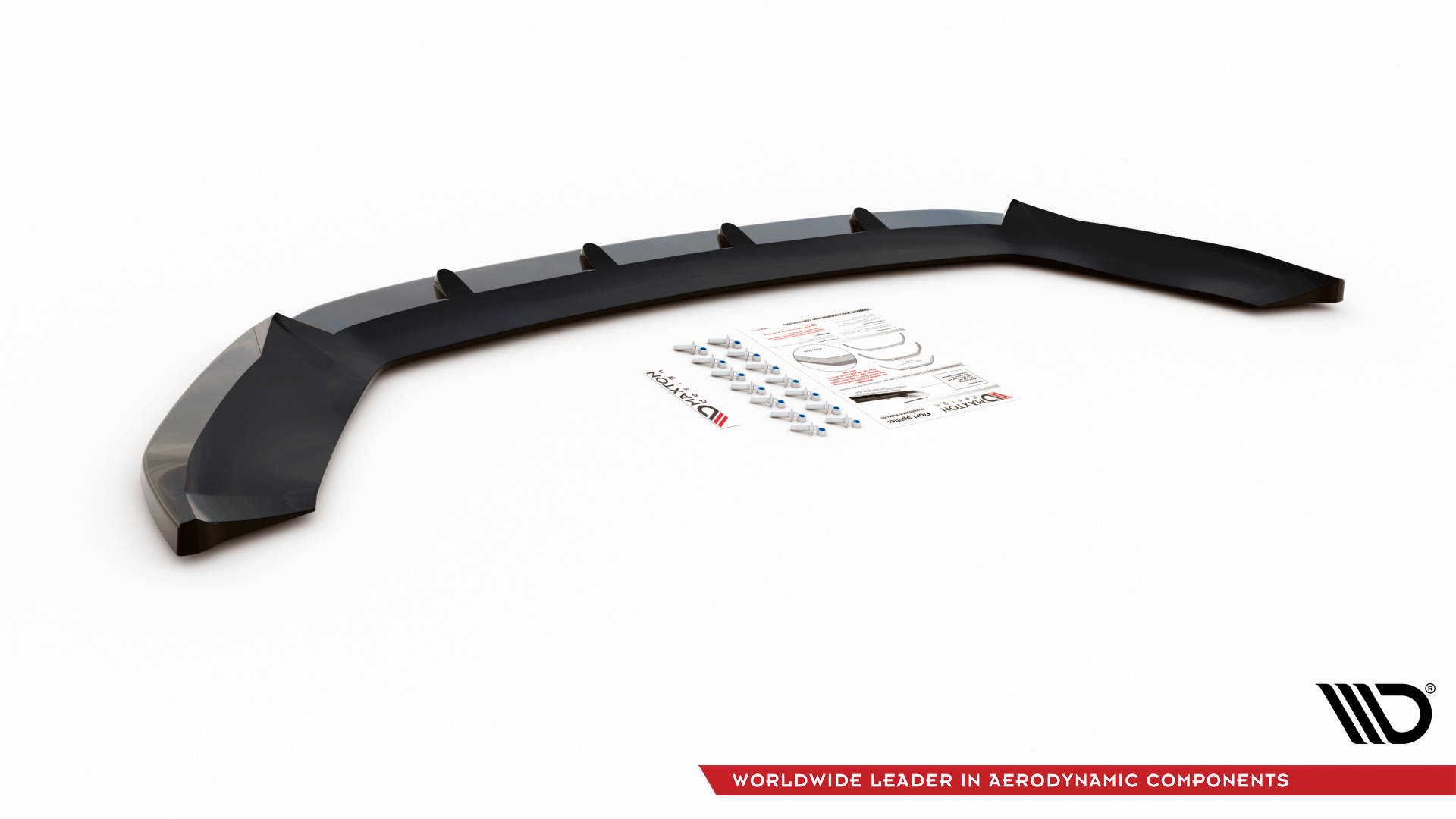 Street+ Spoilerlippe Front Ansatz V.1 passend für Seat Leon FR / CUPRA Mk3 schwarz Hochglanz