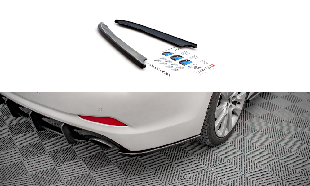 Street+ Heck Ansatz Flaps passend für Hyundai I40 Mk1 schwarz Hochglanz