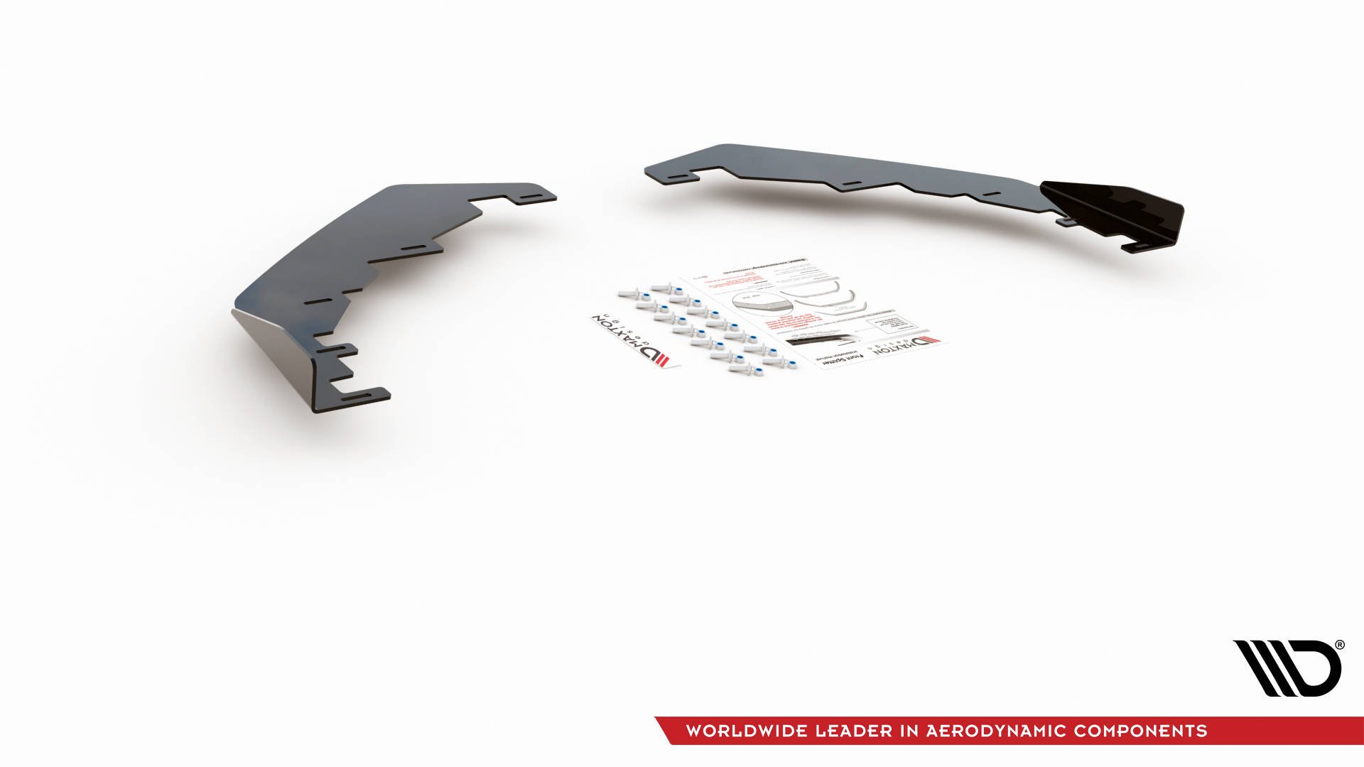 Front Stoßstange Flaps passend für VW Golf GTI / GTE / GTD / R-Line Mk8 schwarz Hochglanz