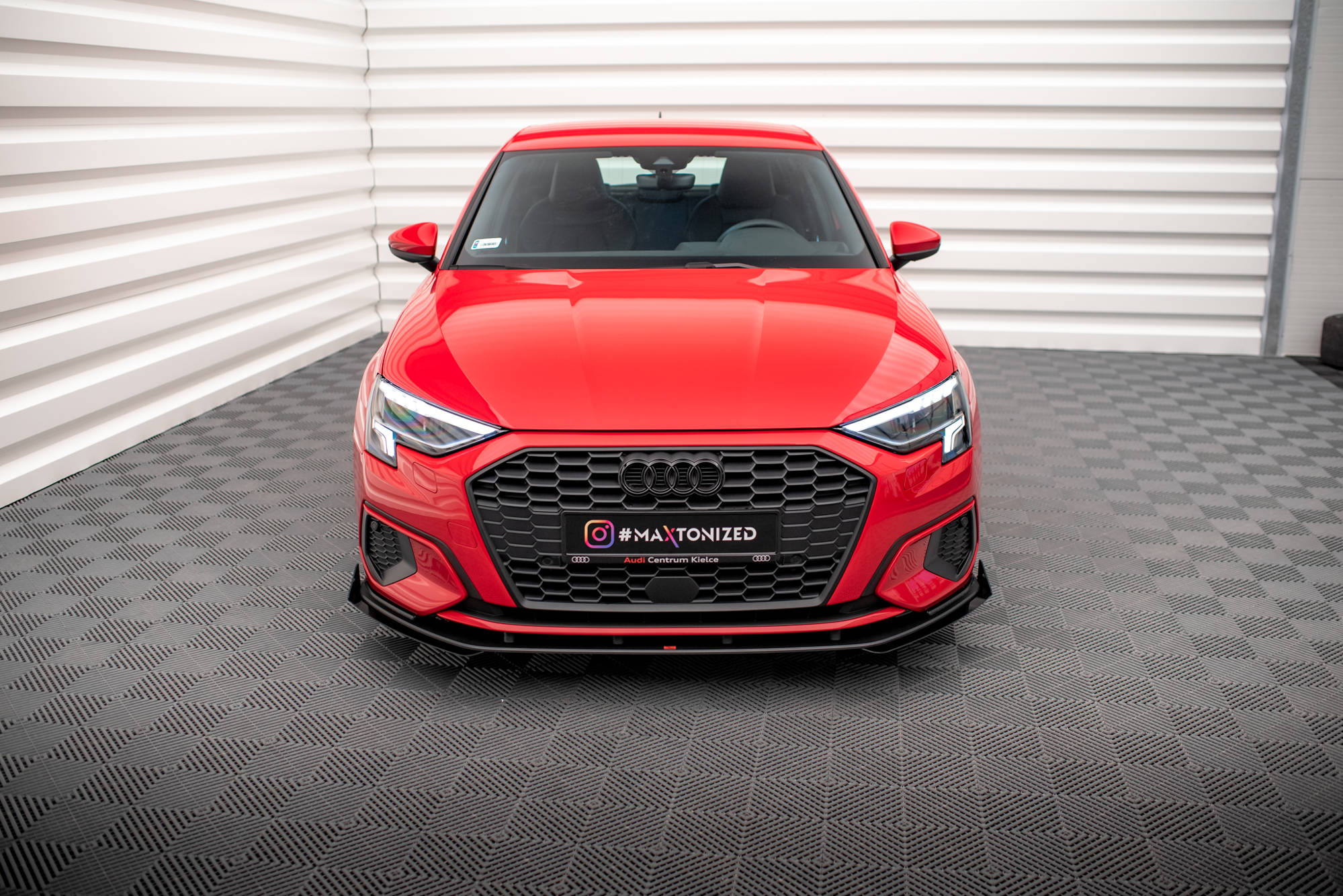 Street Pro Spoilerlippe Front Ansatz + Flaps passend für Audi A3 8Y schwarz