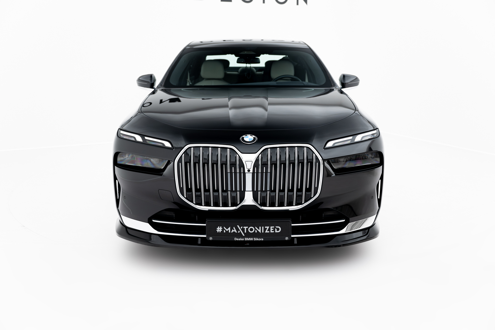 Street+ Spoilerlippe Front Ansatz V.2 passend für BMW 7 G70 schwarz Hochglanz