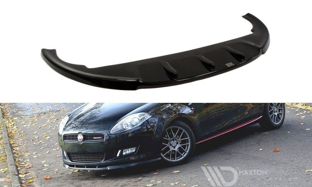 Street+ Spoilerlippe Front Ansatz passend für Fiat Bravo II schwarz Hochglanz