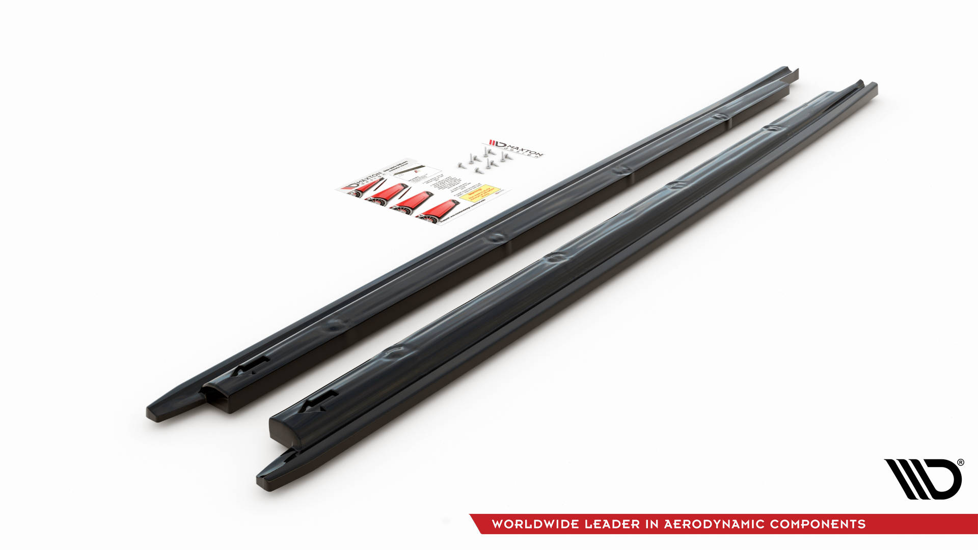 Street+ Seitenschweller Leisten V.1 passend für Seat Ibiza FR/ Standard Mk5 schwarz Hochglanz