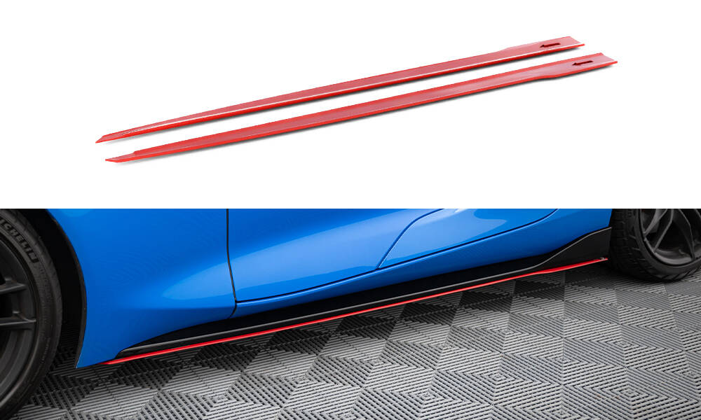 Seitenschweller Ansatz V.2 für Toyota Supra Mk5 schwarz Hochglanz