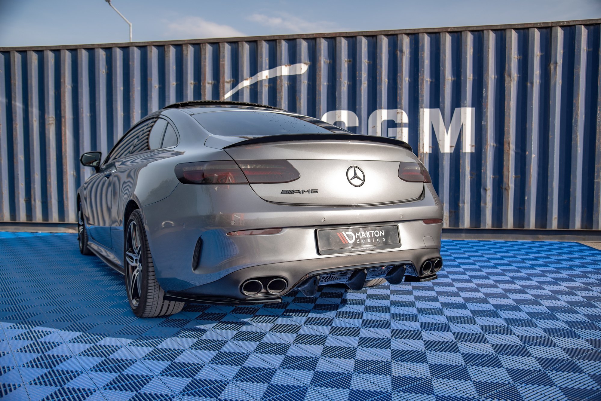 Street+ Heck Ansatz Diffusor passend für Mercedes-AMG E53 Coupe C238 / Cabriolet A238 schwarz Hochglanz