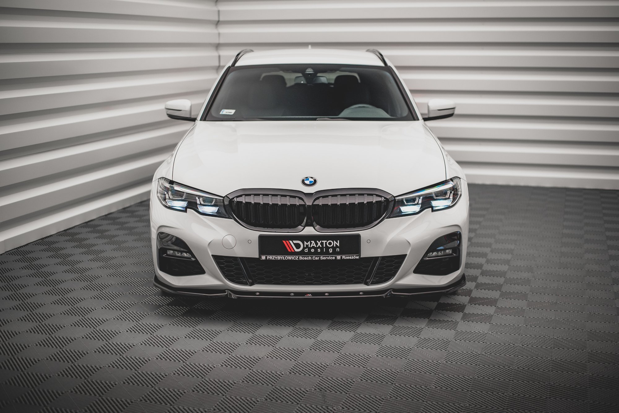 Street+ Spoilerlippe Front Ansatz V.5 passend für BMW 3er G20 / G21 M-Paket schwarz Hochglanz