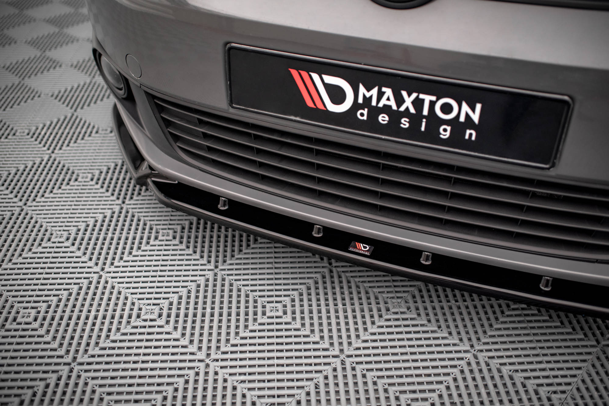 Street+ Spoilerlippe Front Ansatz passend für VW Caddy Mk3 FL schwarz Hochglanz