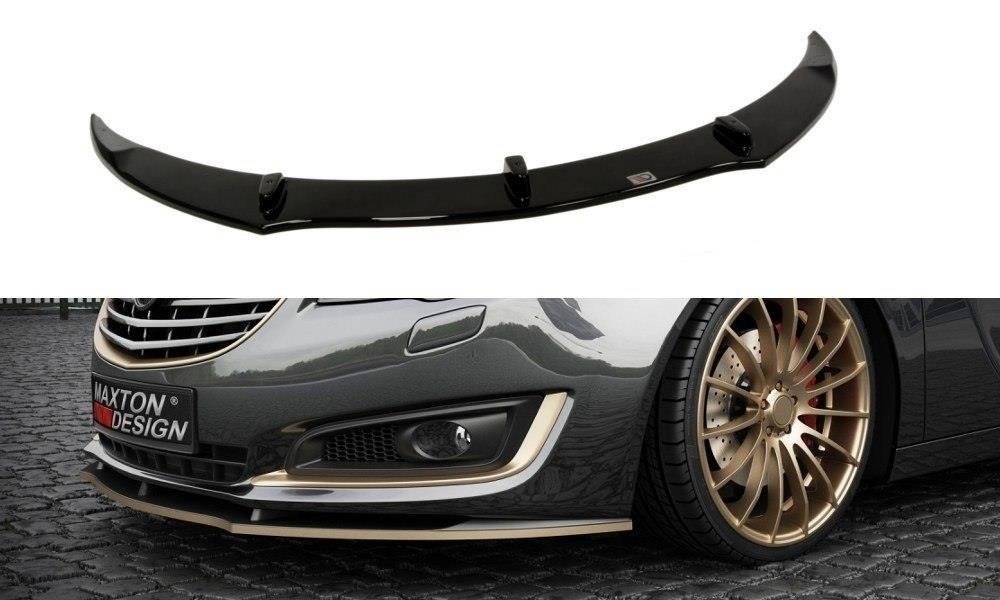Street+ Spoilerlippe Front Ansatz passend für Opel Insignia MK1 FL schwarz Hochglanz