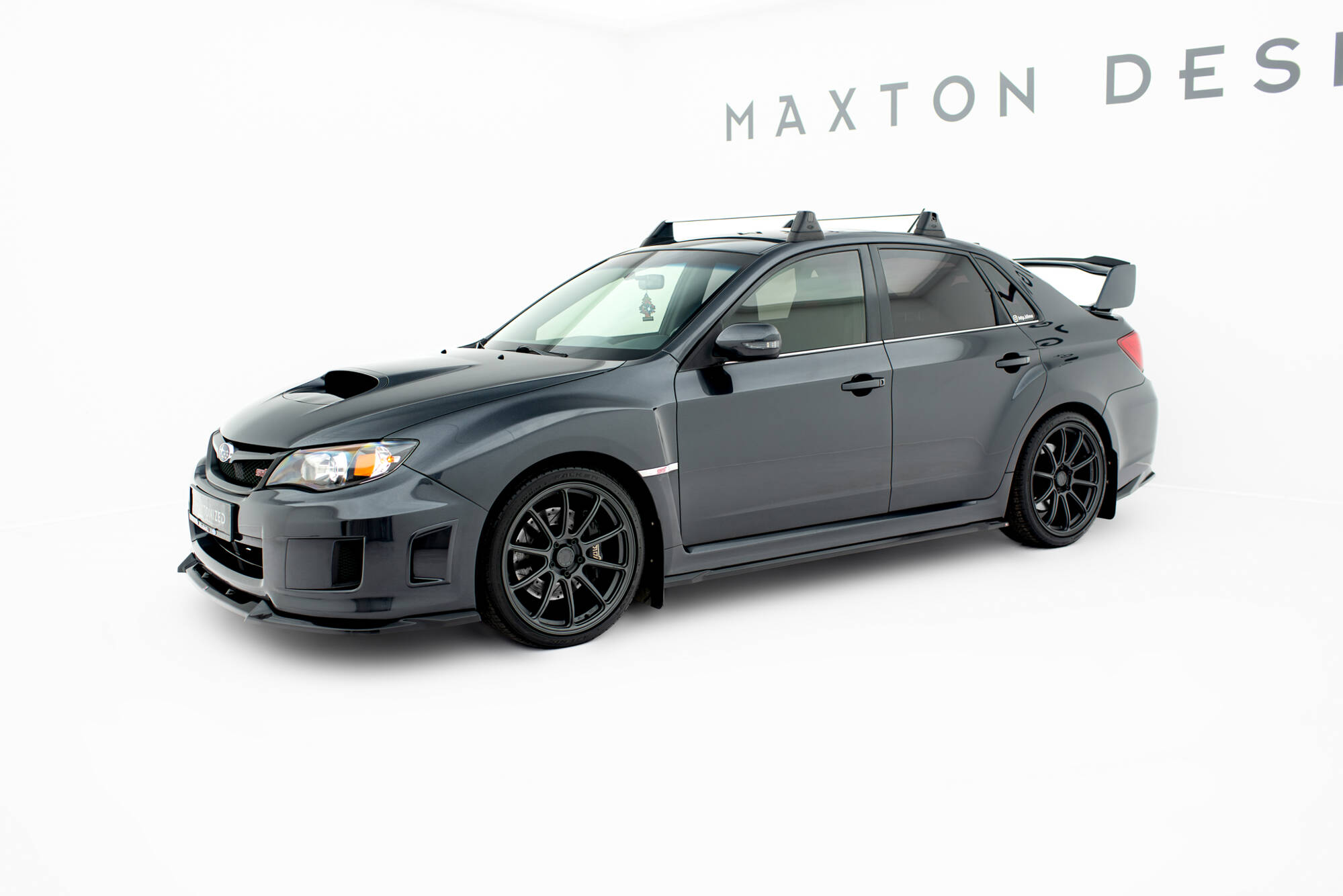Street+ Seitenschweller Leisten V.2 passend für Subaru Impreza WRX STI Mk3 FL schwarz Hochglanz