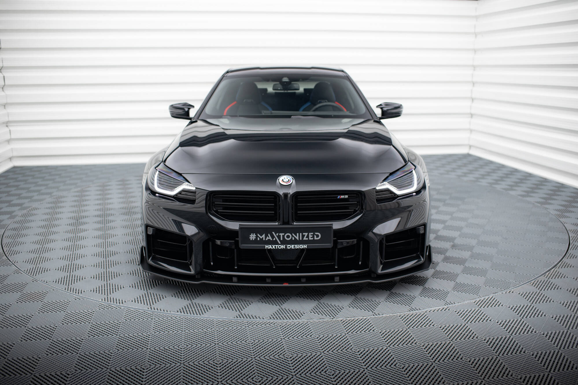 Street Pro Spoilerlippe Front Ansatz V.2 passend für BMW M2 G87 rot