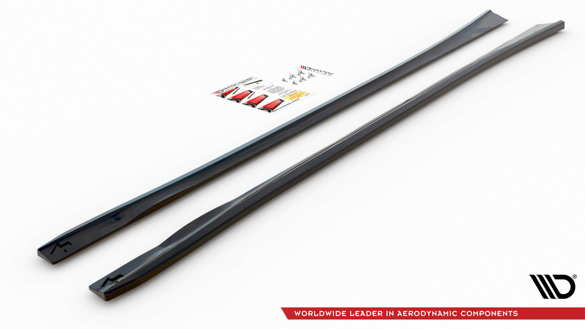 Street+ Seitenschweller Leisten passend für Dodge Charger RT Mk7 FL schwarz Hochglanz
