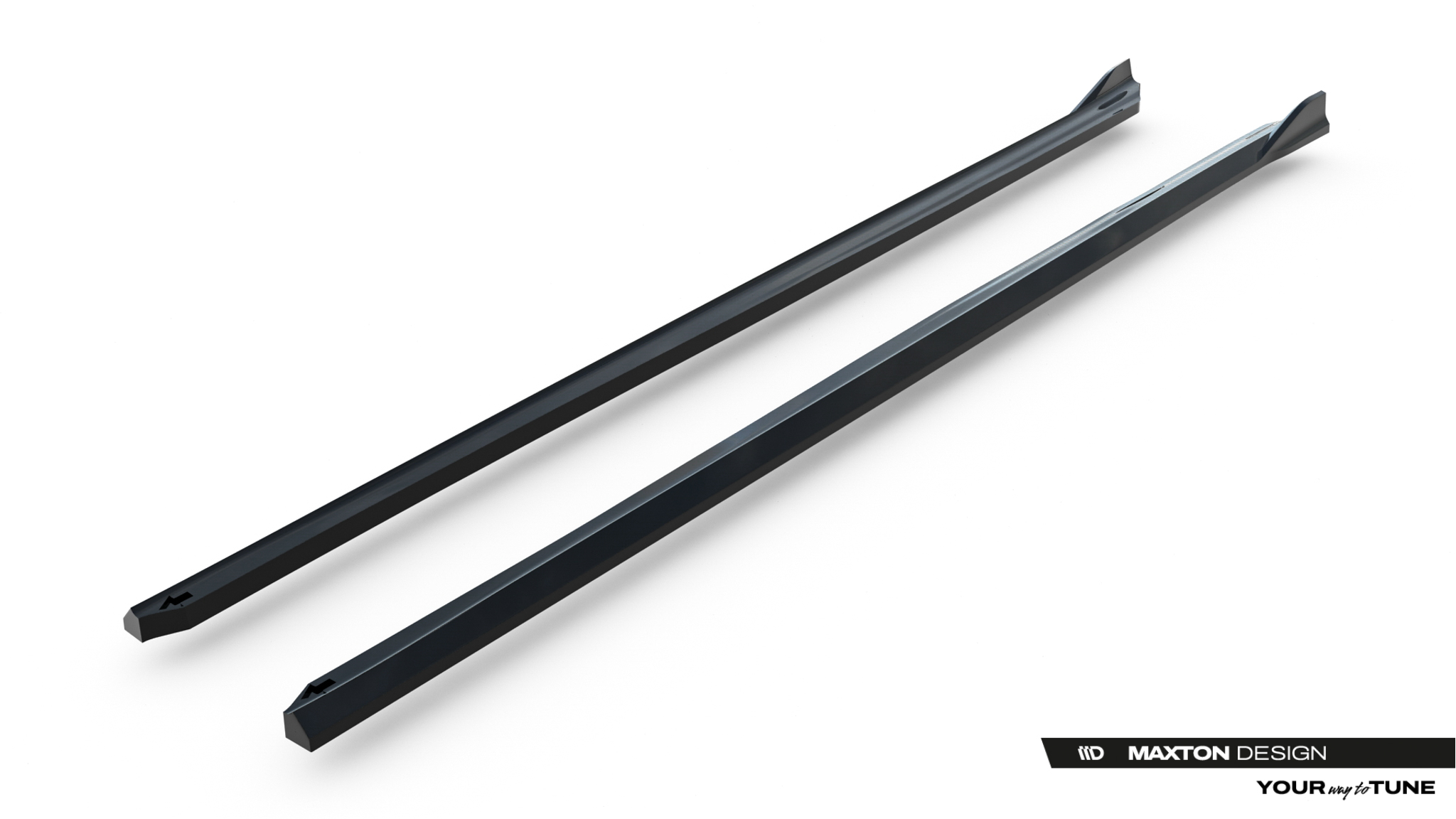 Seitenschweller Ansatz Paar passend für BMW 3er Sportline Limousine / Touring F30 / F31 schwarz Hochglanz