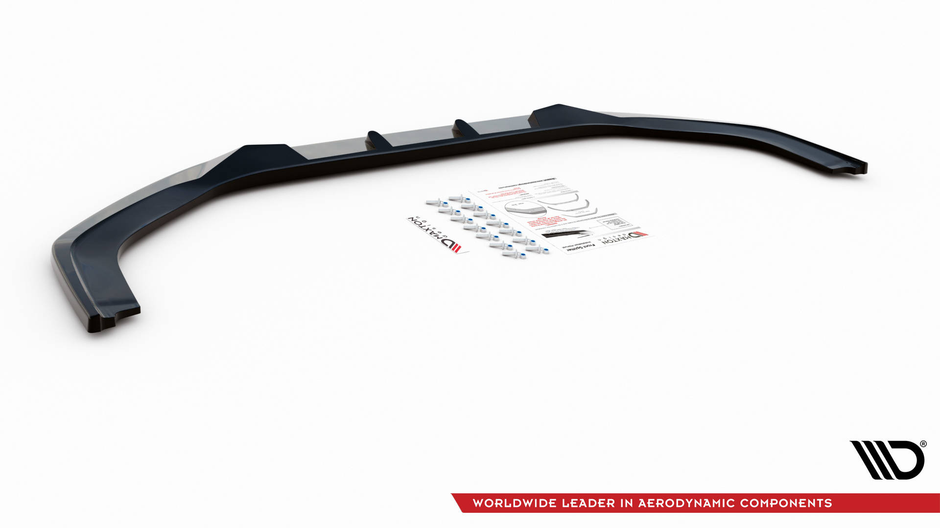 Street+ Spoilerlippe Front Ansatz V.2 passend für Honda Civic Mk9 schwarz Hochglanz