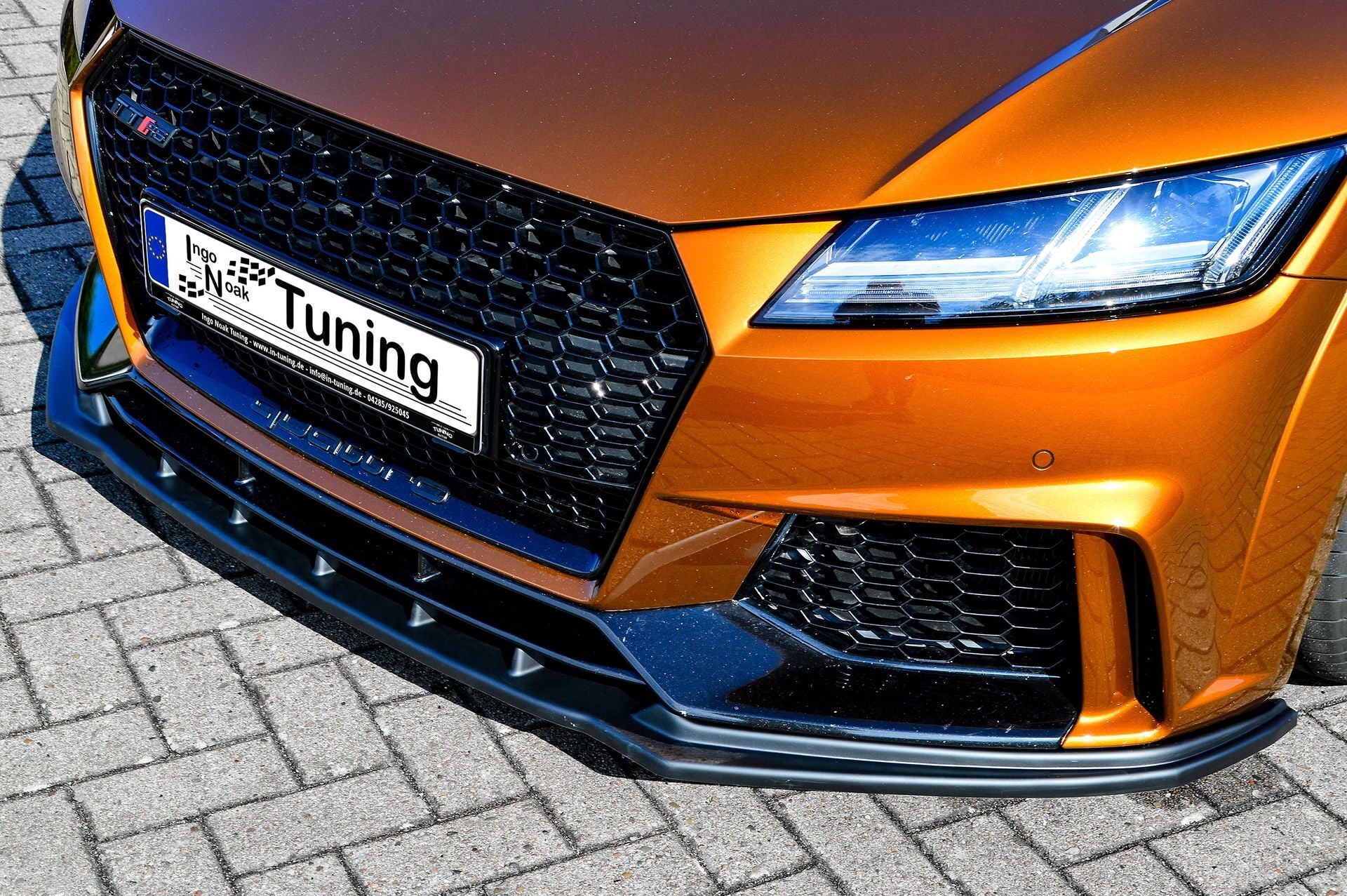 Spoilerschwert Frontspoiler Cuplippe aus ABS für Audi TTRS 8S (OEM Optik)