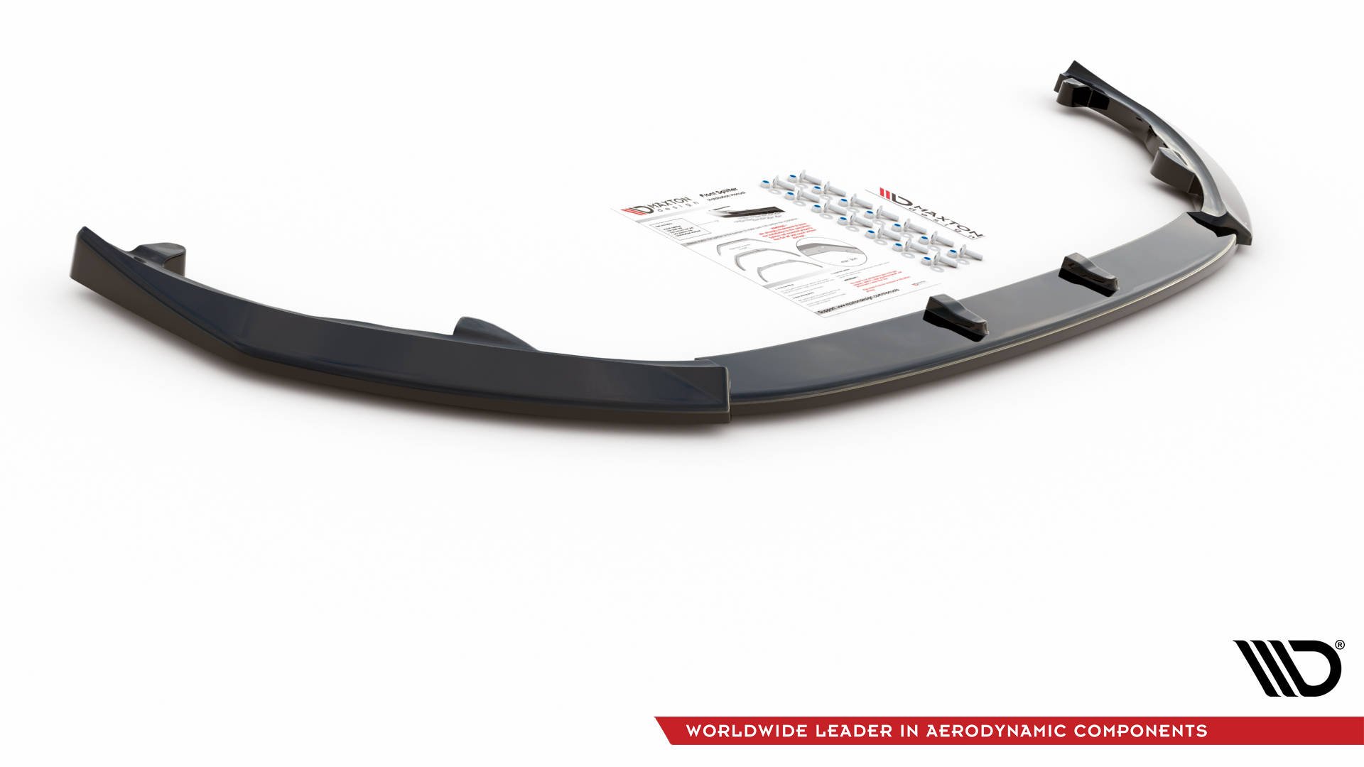 Street+ Spoilerlippe Front Ansatz V.2 passend für Peugeot 308 Mk2 schwarz Hochglanz
