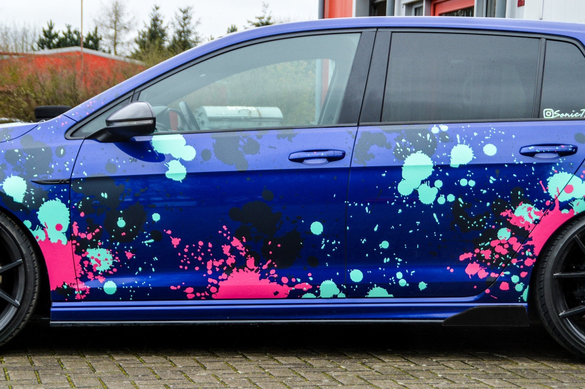 Bodykit für VW Golf 7 R VFL (Schwarz Matt)