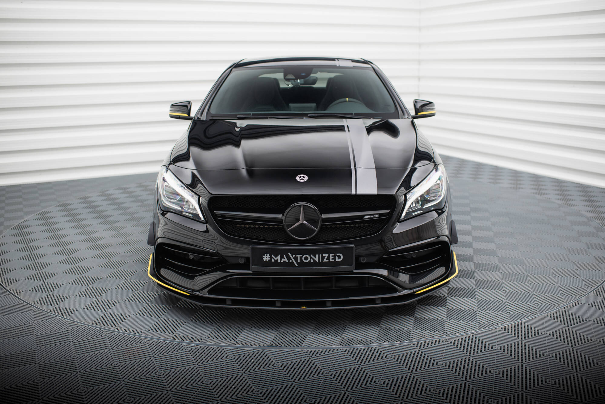 Street Pro Spoilerlippe Front Ansatz passend für Mercedes-AMG CLA 45 Aero C117 FL