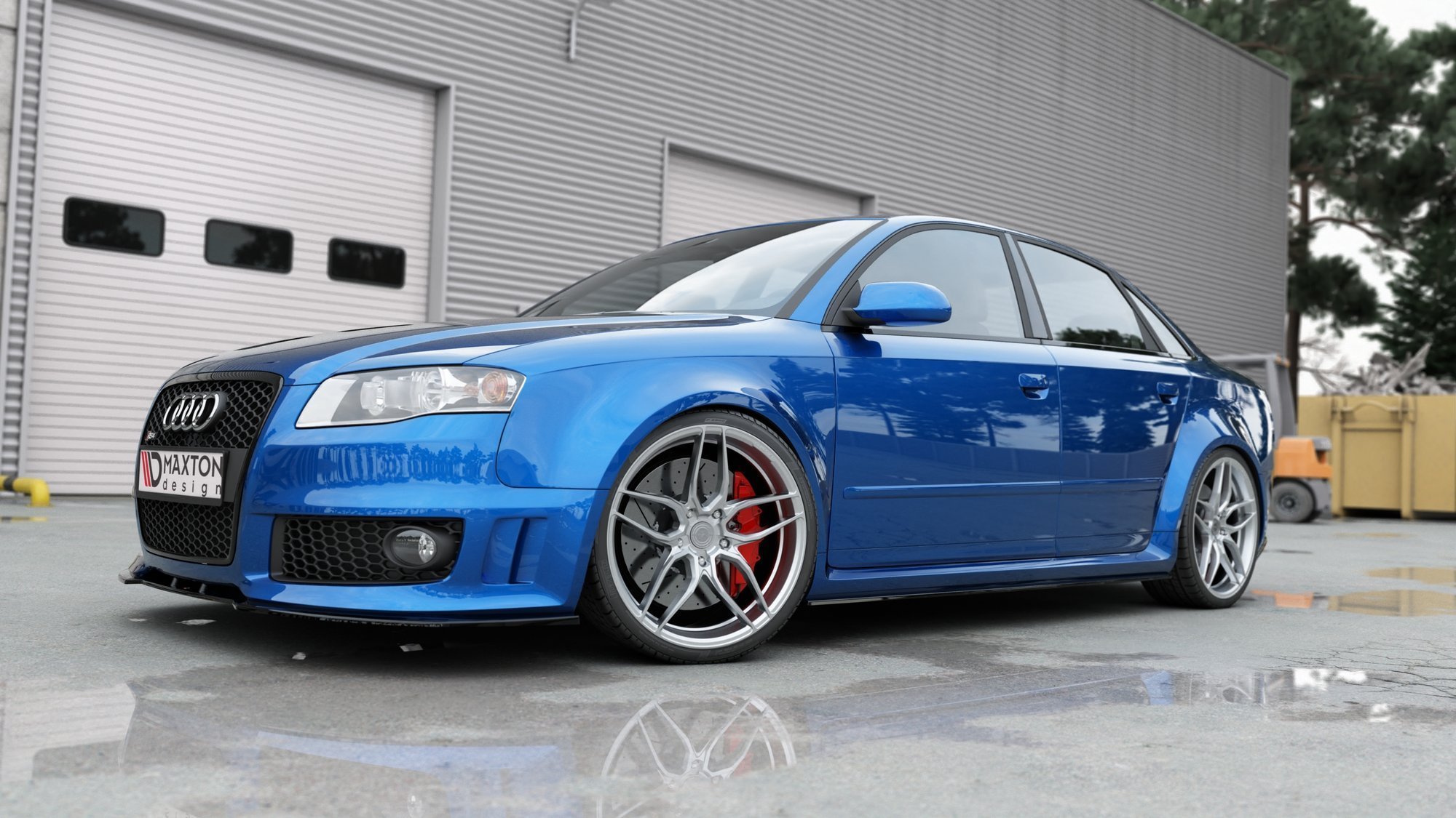 Seitenschweller Ansatz für Audi RS4 B7 Carbon Look