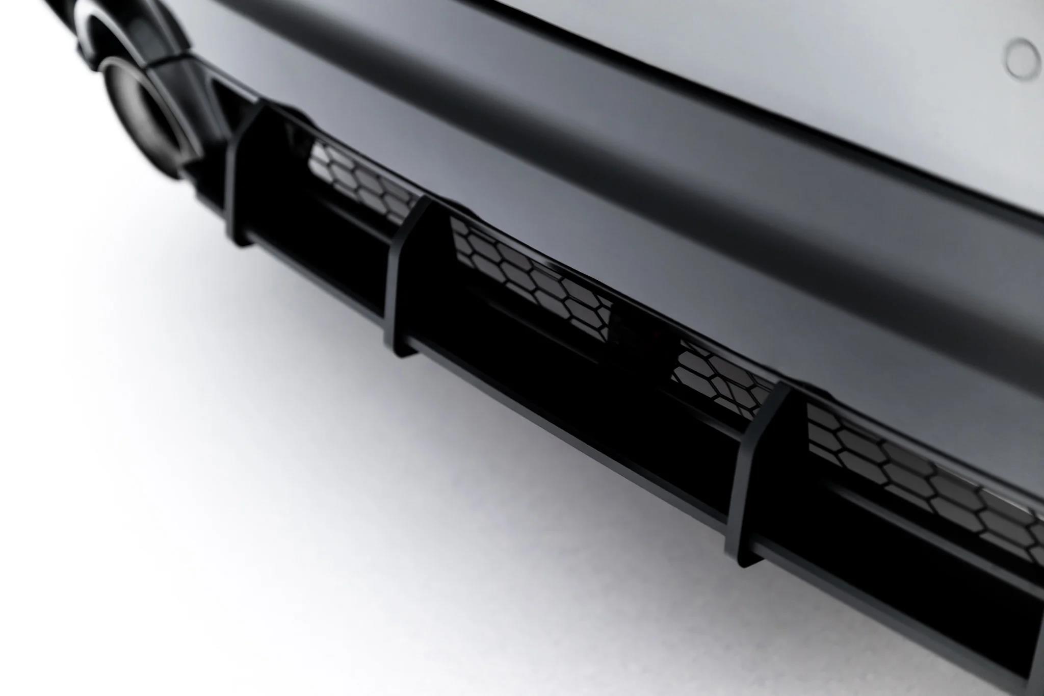 Heckansatz Diffusor passend für Toyota GR Yaris Mk4 Facelift schwarz matt
