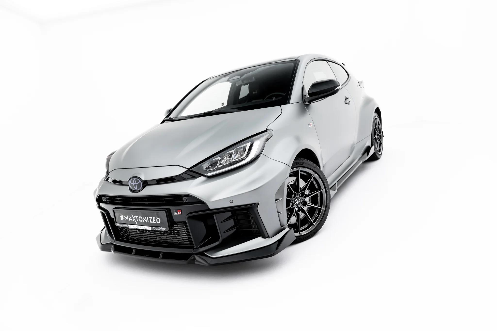 Frontlippe V.2 passend für Toyota GR Yaris Mk4 Facelift schwarz Hochglanz