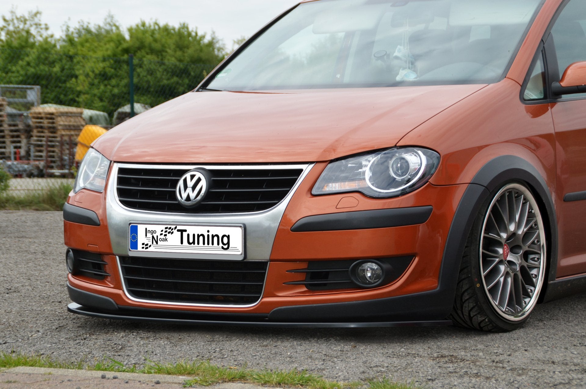 CUP Frontspoilerlippe für VW Touran Facelift 1T GP Bj. 2006-2010 (Schwarz Matt)