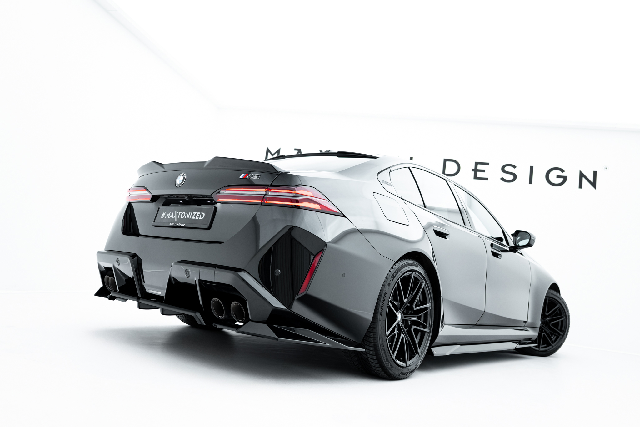 Heck Spoiler Aufsatz Abrisskante 3D passend für BMW M5 Limousine G90 schwarz Hochglanz