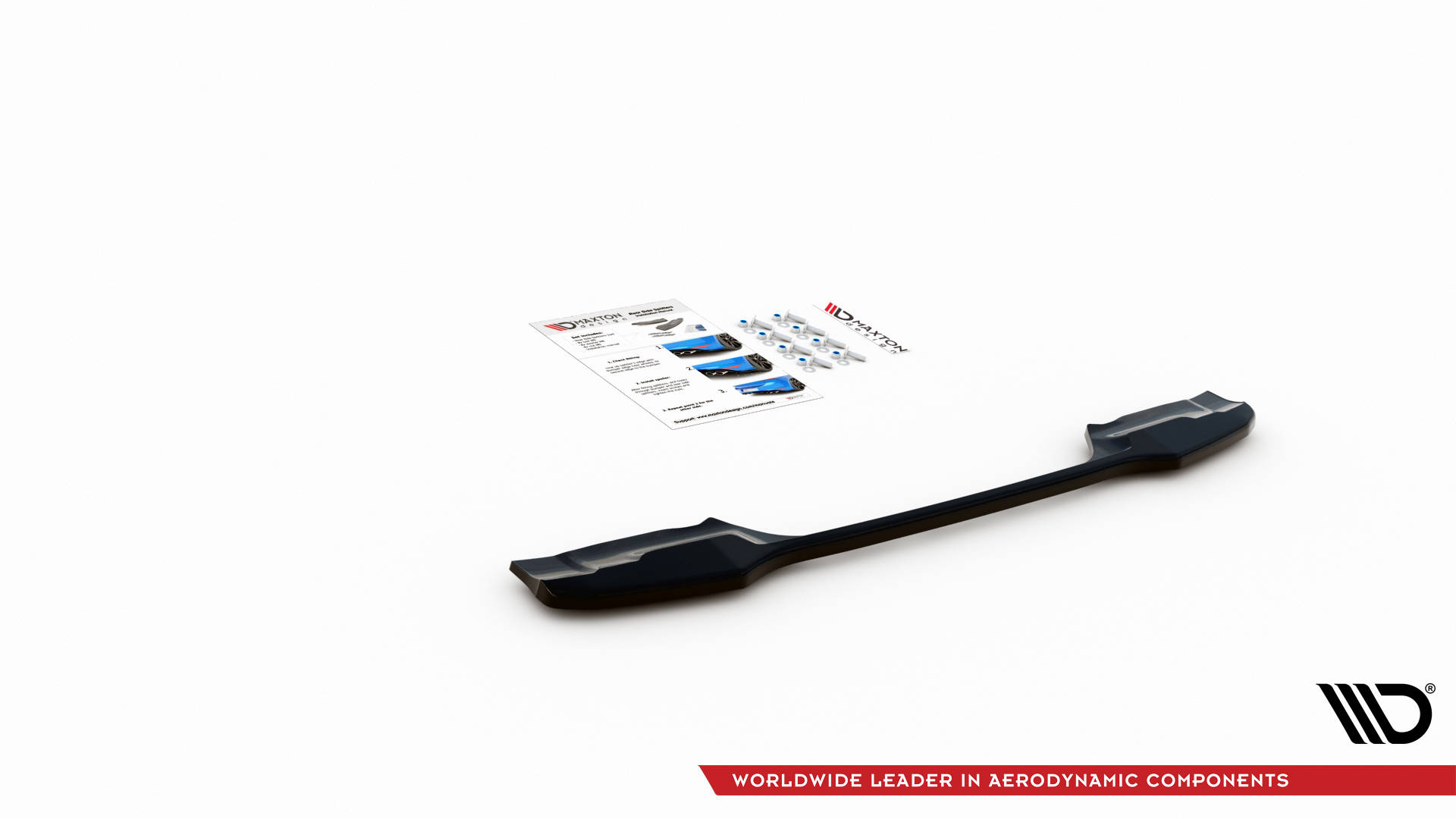 Street+ Mittlerer Diffusor Heck Ansatz passend für BMW X1 M-Paket F48 / F48 FL schwarz Hochglanz