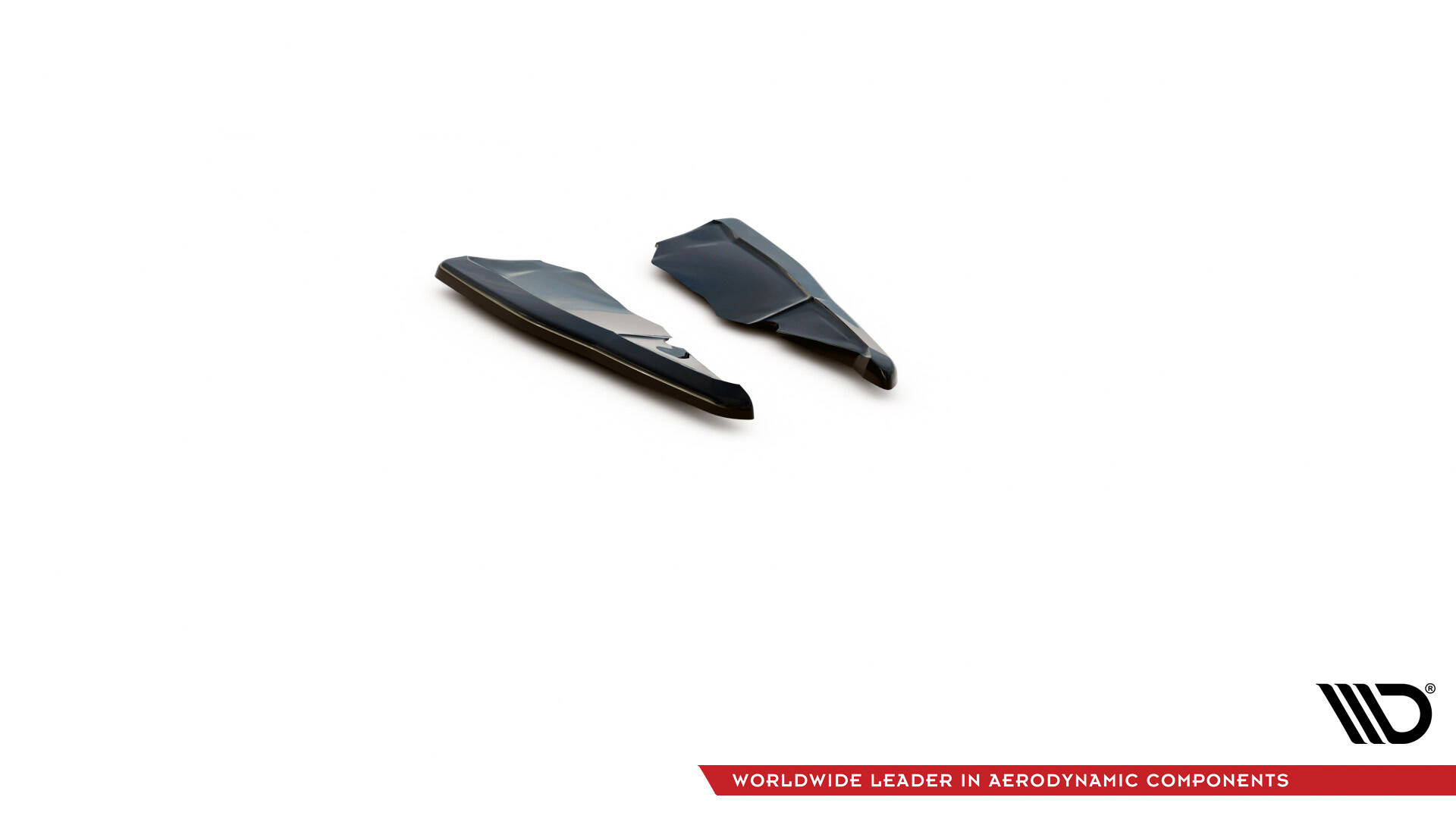 Heck Ansatz Flaps Diffusor für Skoda Kodiaq RS Mk1 / Mk1 Facelift schwarz Hochglanz