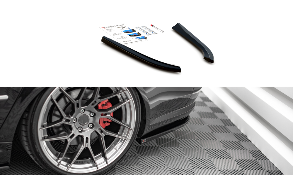 Street+ Heck Ansatz Flaps passend für Audi S8 D3 schwarz Hochglanz