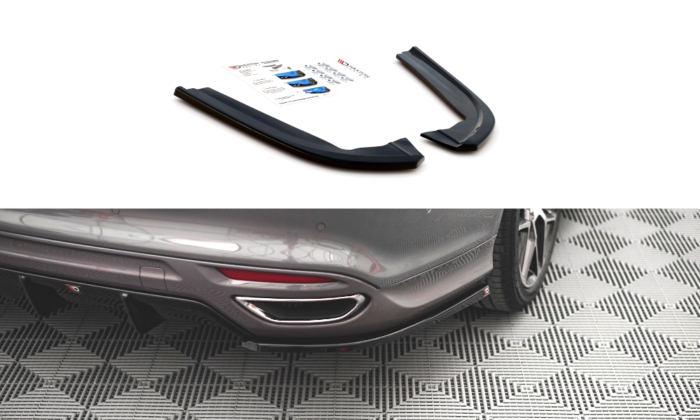 Street+ Heck Ansatz Flaps V.2 passend für Ford Mondeo ST-Line Mk5 FL schwarz Hochglanz