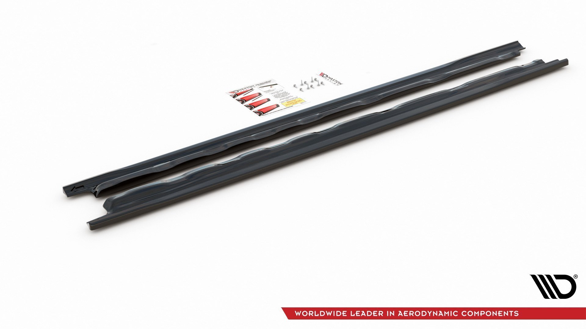 Seitenschweller Ansatz für V.1 für VW Golf Mk8 schwarz Hochglanz
