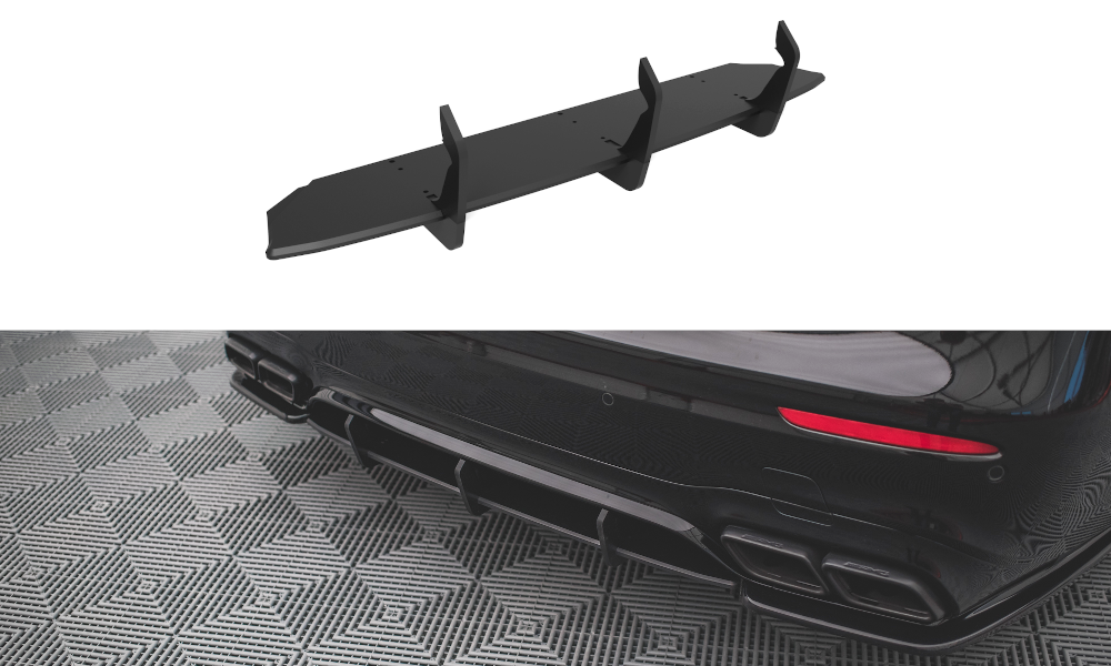 Street Pro Heckschürze Heck Ansatz Diffusor passend für Mercedes E63 AMG Kombi/Limo S213/W213 rot