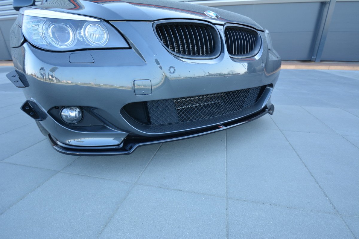 Street+ Spoilerlippe Front Ansatz passend für BMW 5er E60/61 M Paket schwarz Hochglanz