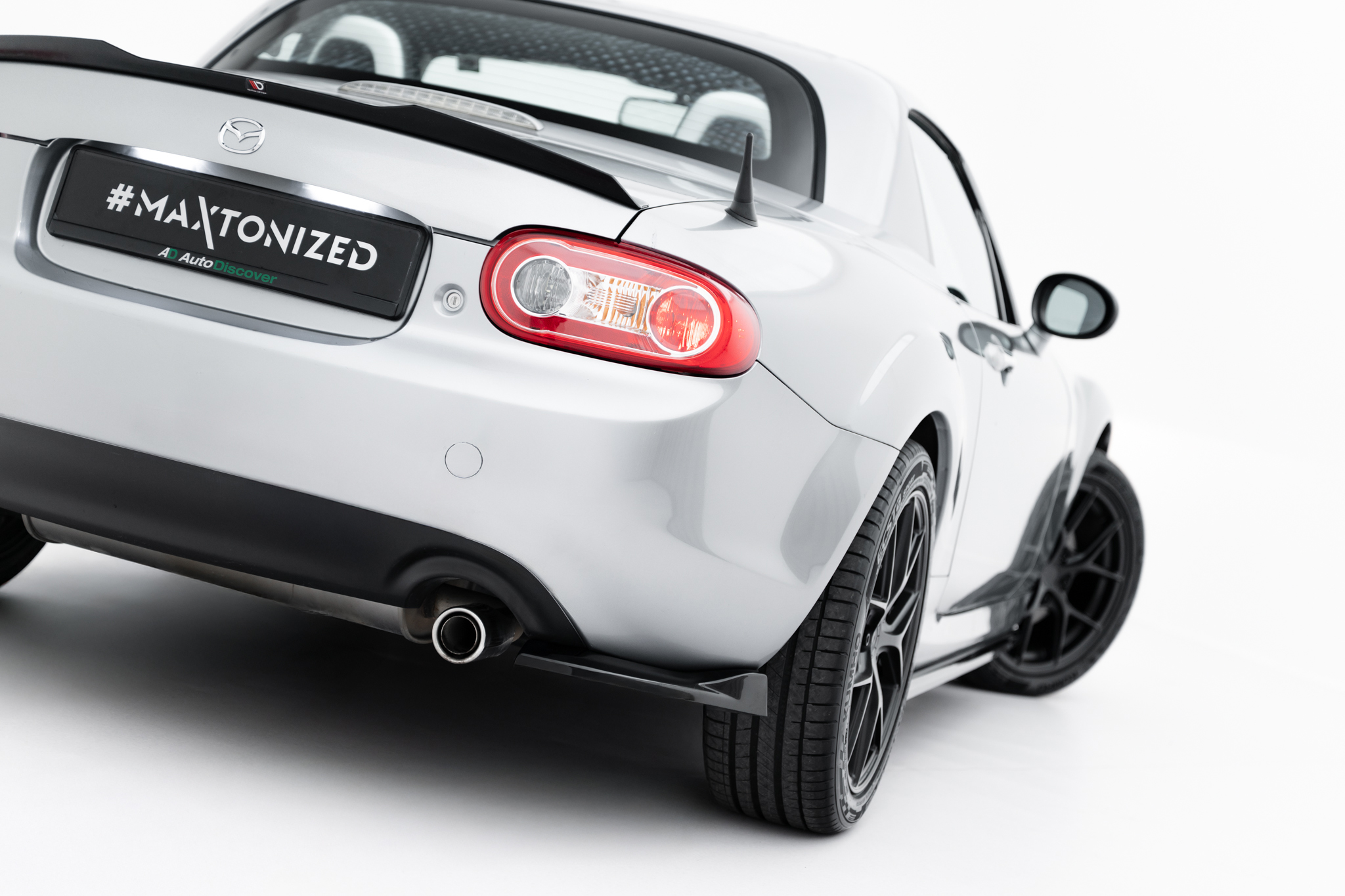 Street+ Heck Ansatz Flaps passend für Mazda MX-5 Mk3 NC FL schwarz Hochglanz