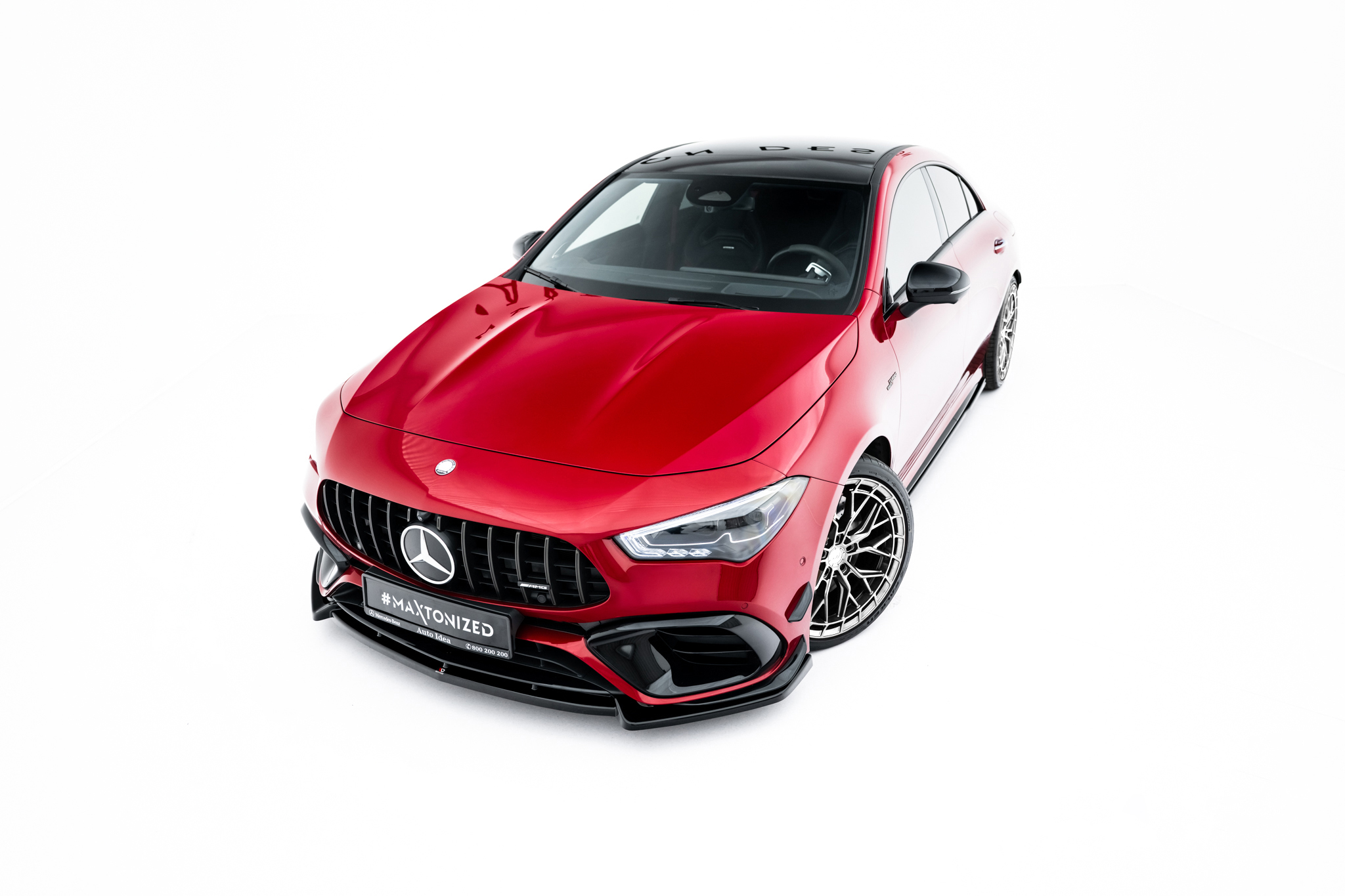 Street+ Spoilerlippe Front Ansatz V.5 passend für Mercedes-AMG CLA 45 Aero C118 schwarz Hochglanz
