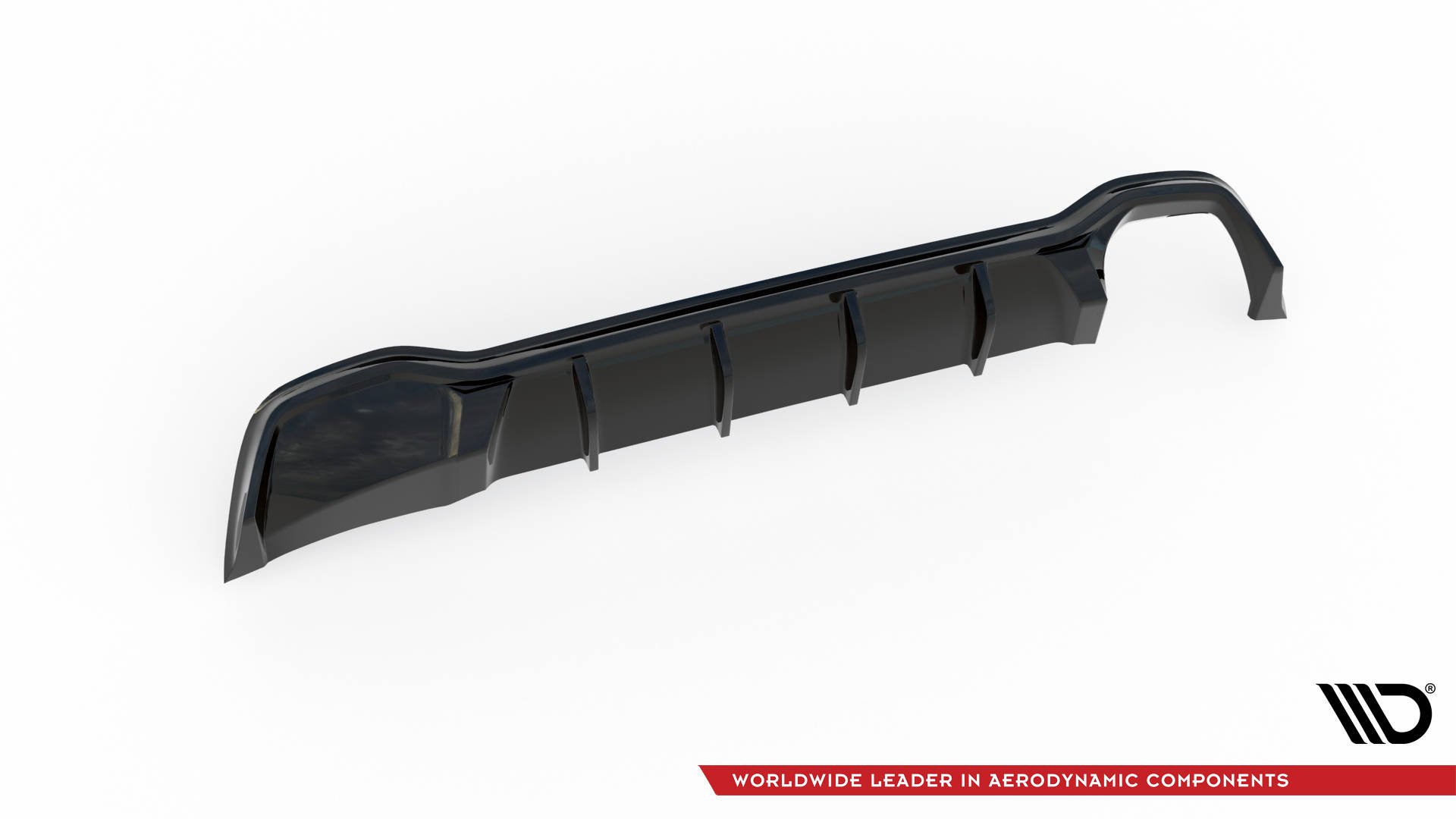 Street+ Heck Ansatz Diffusor passend für Ford Focus ST-Line Kombi Mk4 schwarz Hochglanz