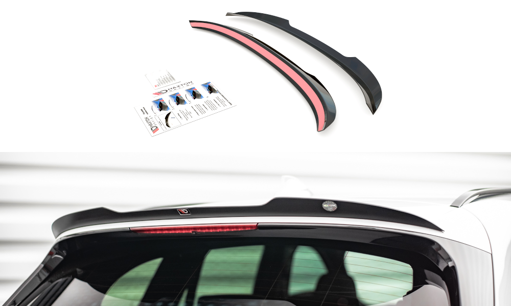 Heck Spoiler Aufsatz Abrisskante passend für BMW X1 M-Paket F48 schwarz Hochglanz