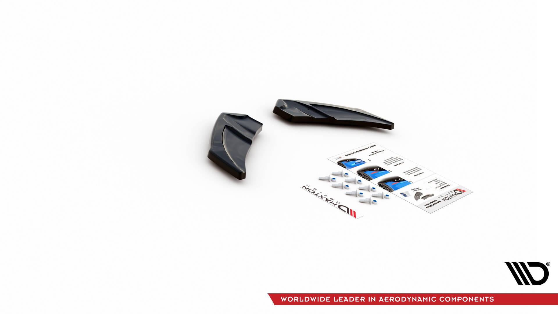 Street+ Heck Ansatz Flaps V.3 passend für VW Golf R Mk7 schwarz Hochglanz