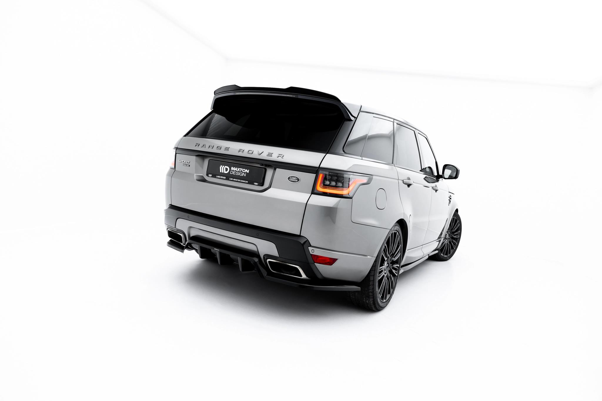 Diffusor Heckansatz passend für Land Rover Range Rover Sport Mk2 Facelift schwarz Hochglanz