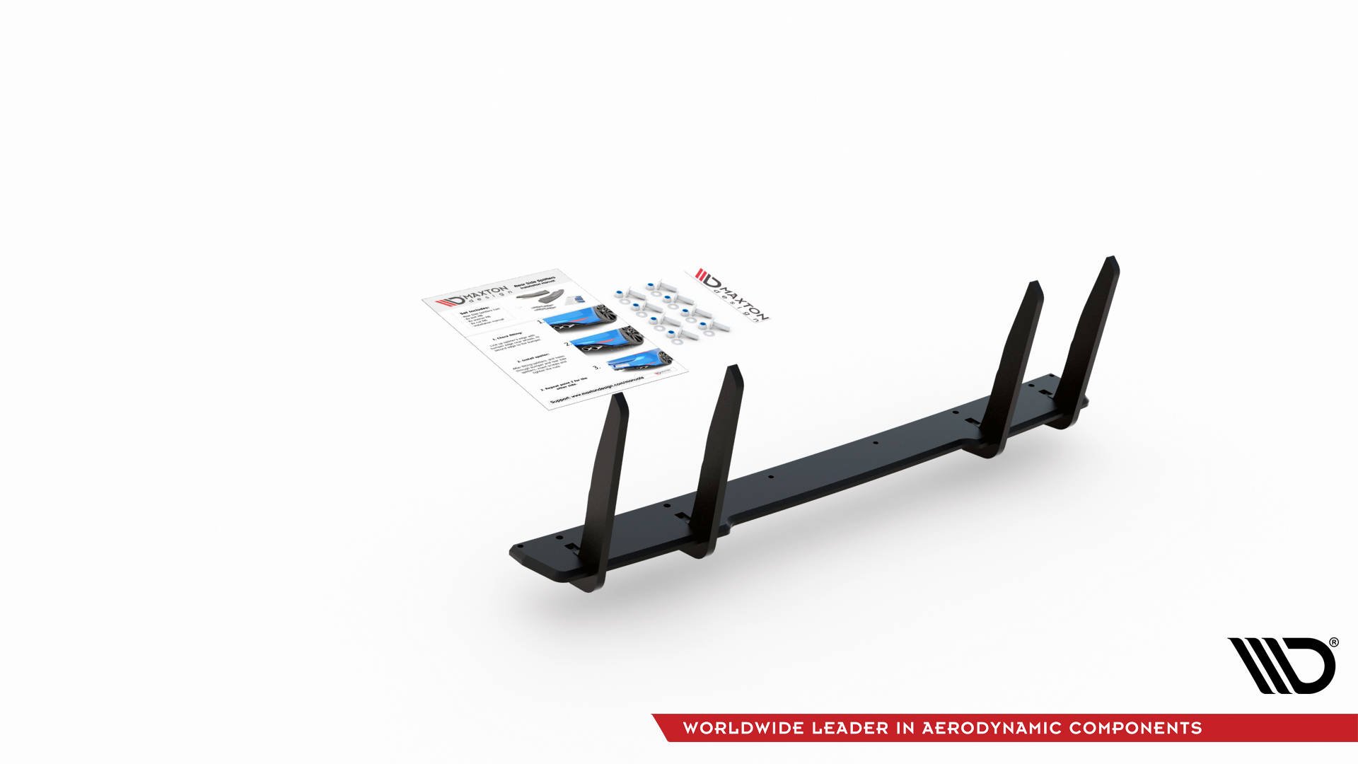 Street Pro Heckschürze Heck Ansatz Diffusor passend für Toyota GR Yaris Mk4 rot