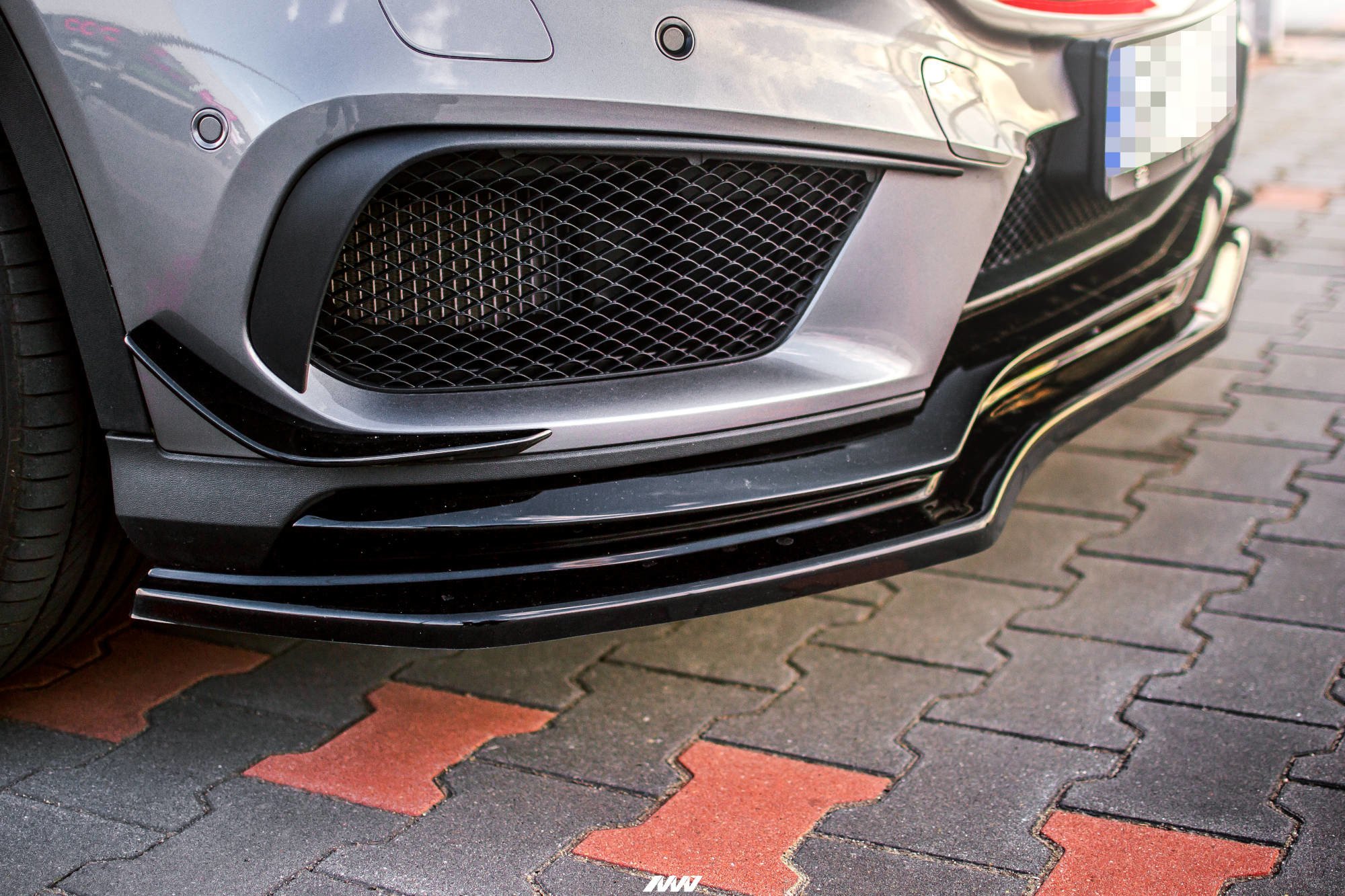 Front Ansatz für Mercedes GLA 45 AMG SUV X156 vor Facelift Carbon Look