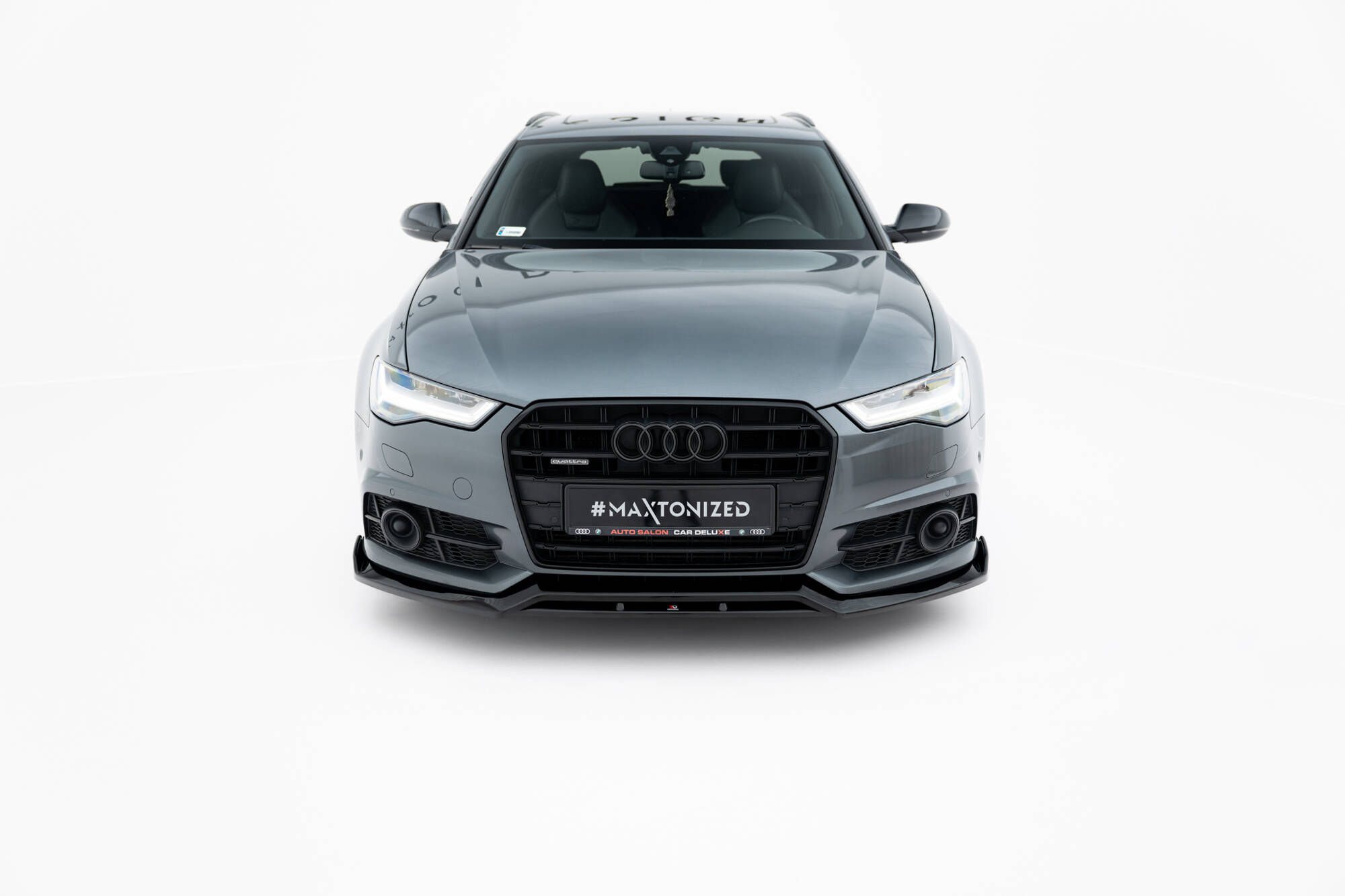 Street+ Spoilerlippe Front Ansatz V.3 passend für Audi A6 / A6 C7 S-line/ S6 C7 FL schwarz Hochglanz
