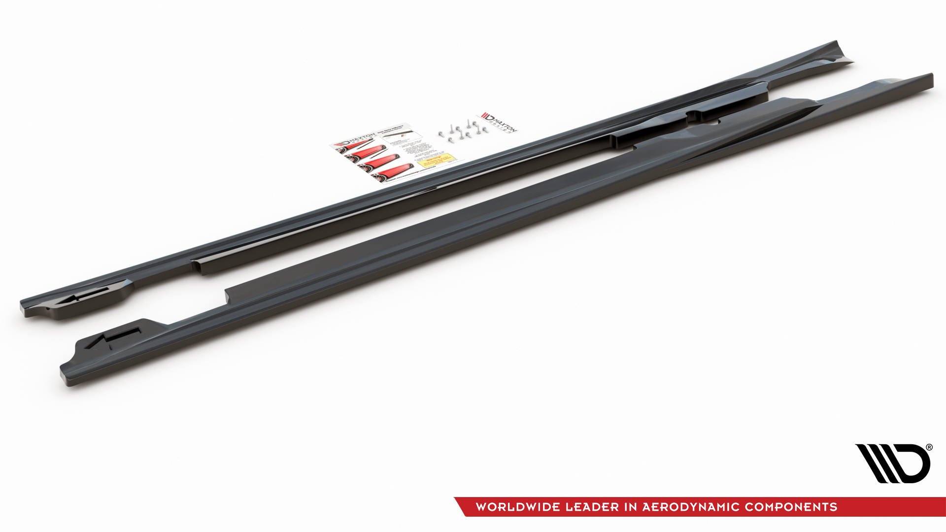 Street+ Seitenschweller Leisten V.1 passend für Porsche Panamera Turbo 970 FL schwarz Hochglanz