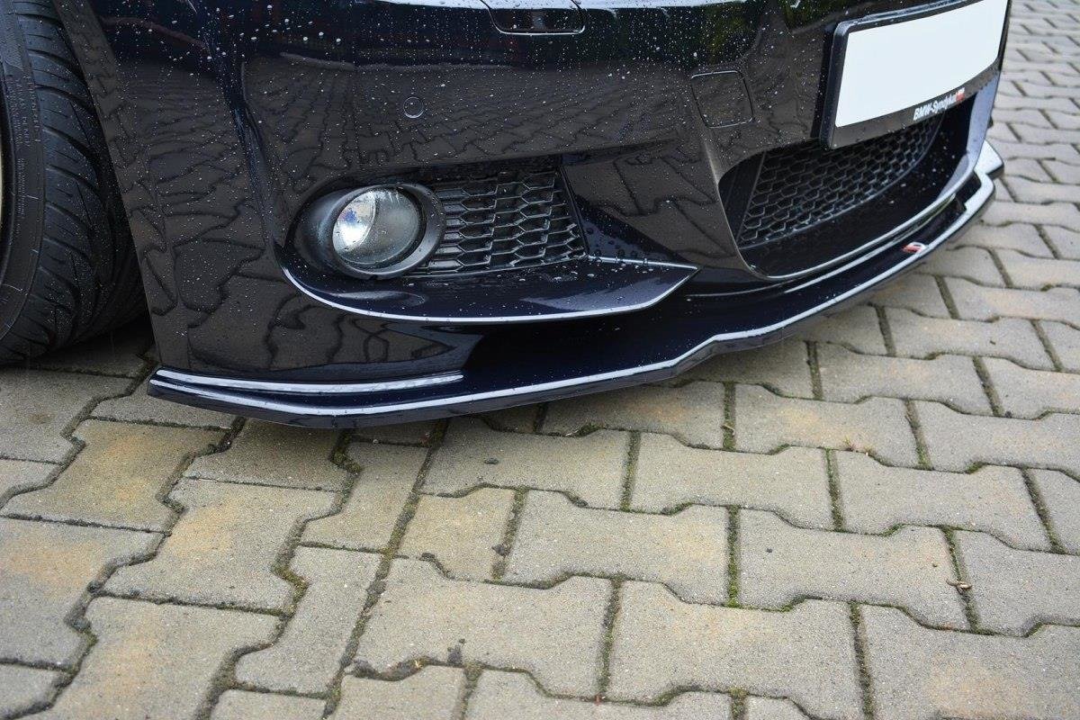 Front Ansatz V.2 für BMW 3er E92 M Paket FACELIFT schwarz Hochglanz