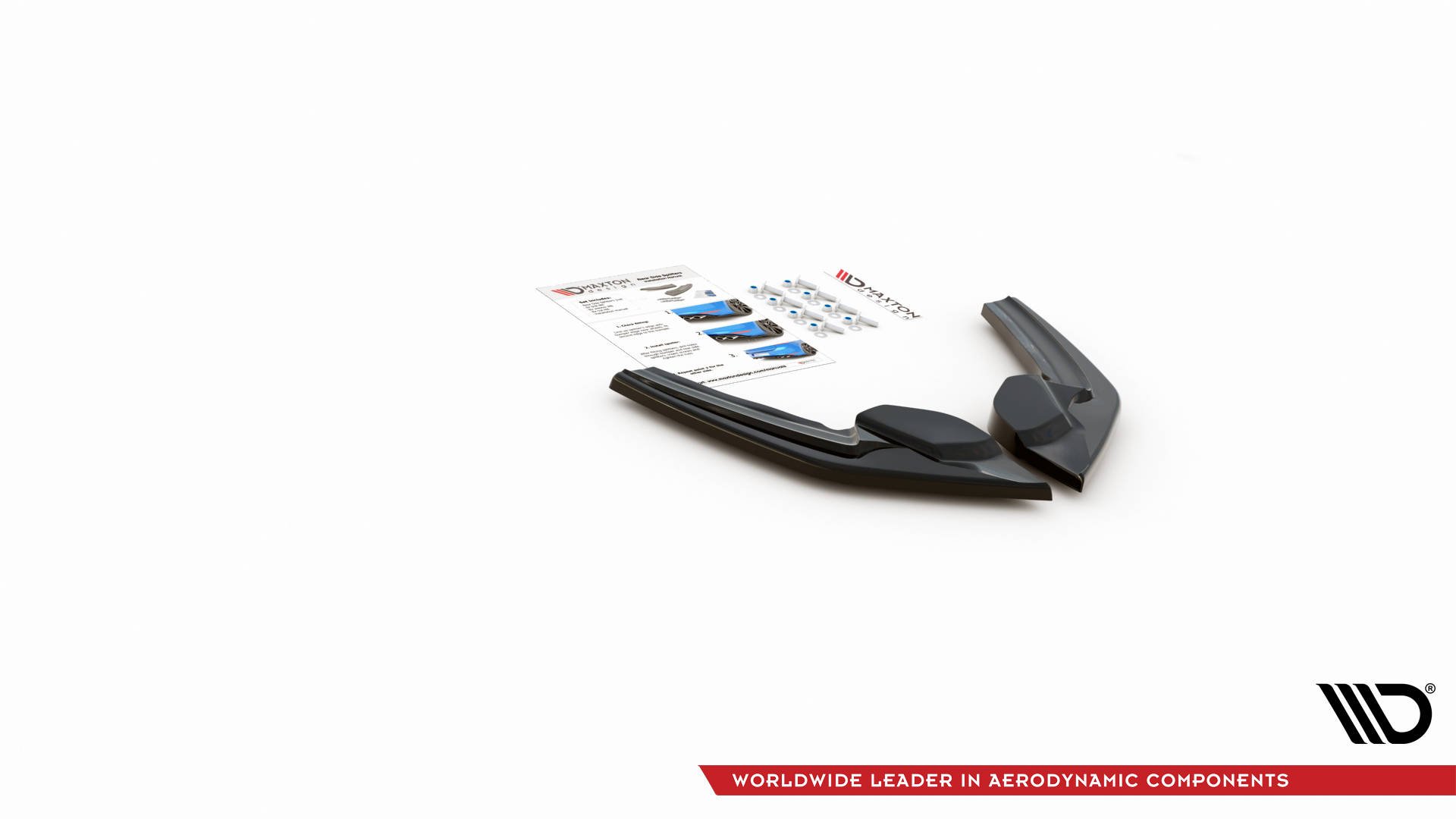 Street+ Heck Ansatz Flaps V.2 passend für BMW M135i F20 schwarz Hochglanz